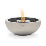 EcoSmart Fire Mix Round Concrete Ethanol Fire Bowl in Bone