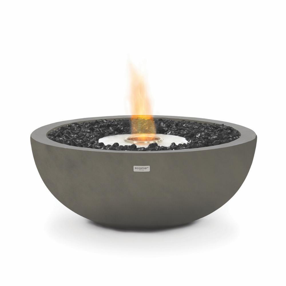 EcoSmart Fire Mix Round Concrete Ethanol Fire Bowl in Natural