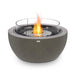 EcoSmart Fire Pod Round Concrete Fire Pit Bowl in Natural with Fire Screen