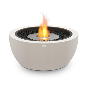 EcoSmart Fire Pod Round Concrete Fire Pit Bowl in Bone