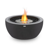 EcoSmart Fire Pod Round Concrete Fire Pit Bowl in Graphite