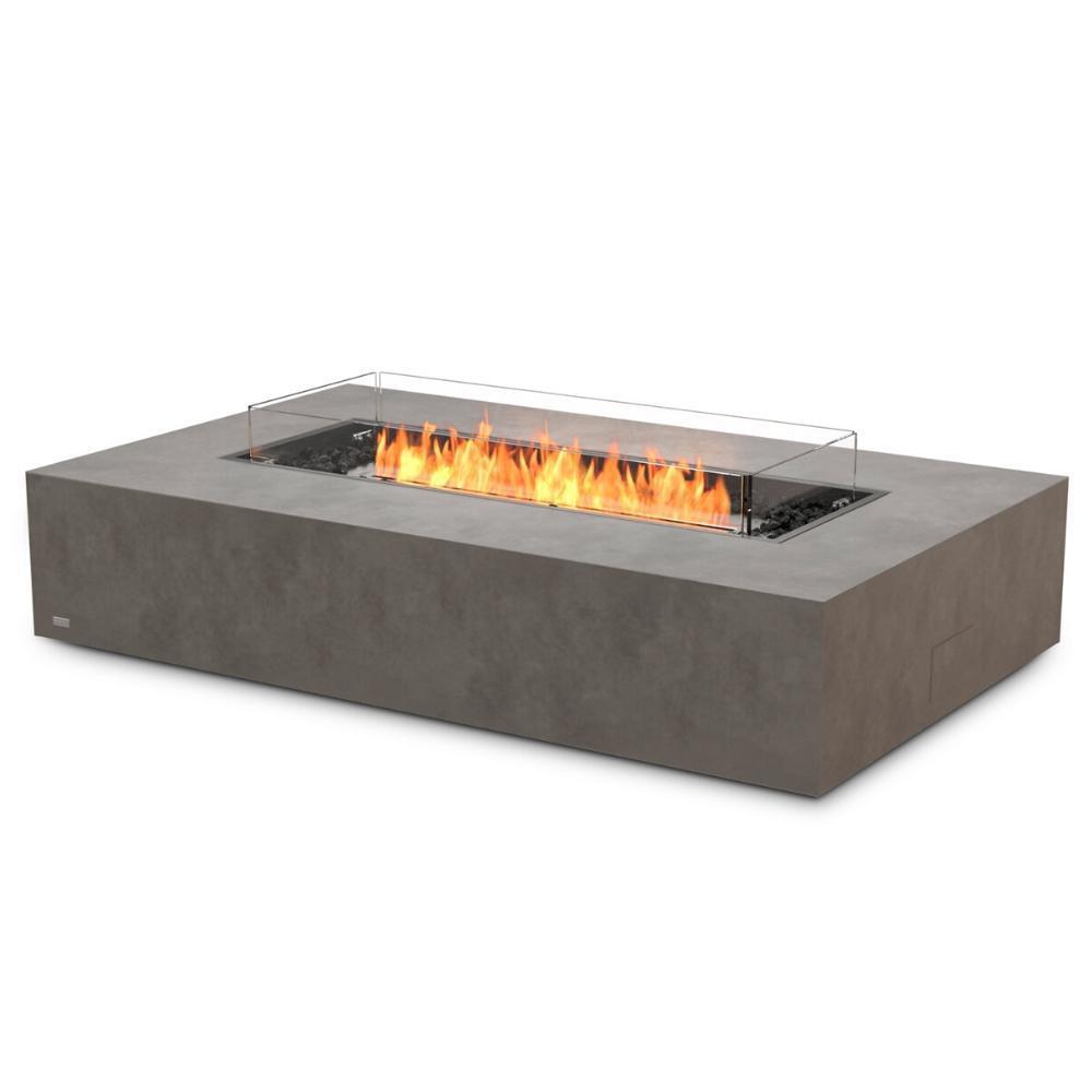 EcoSmart Fire Wharf 65 in Natural with Optional Fire Screen