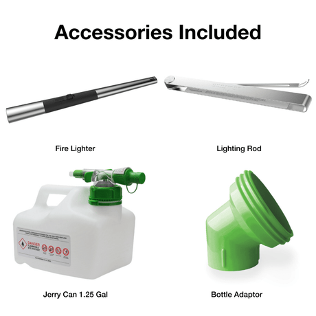 Fire Lighter Lighting Rod Bioethanol Bottle Adaptor Included In EcoSmart Nova Fire Bowl