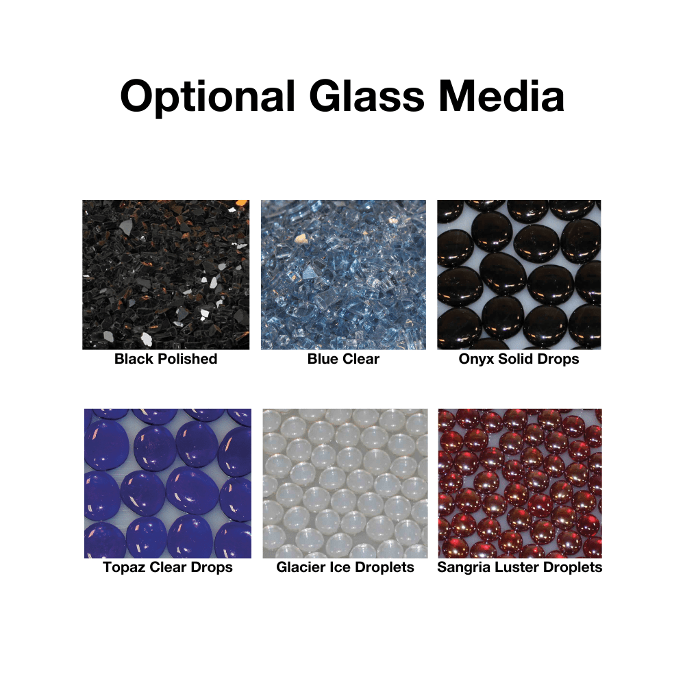 Optional Decorative Glass Media