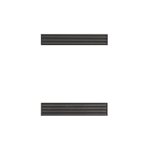 Empire Hammered Pewter Louvers