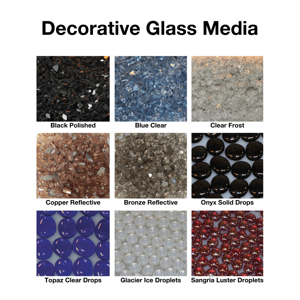 Empire Decorative Glass Media for Fireplaces and Fire Pits