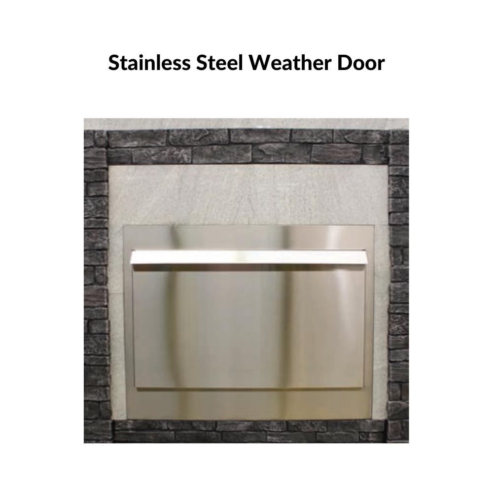 Optional Stainless Steel Weather Door