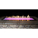 Empire Carol Rose Outdoor Stainless Steel Linear Gas Burner with Pink Light