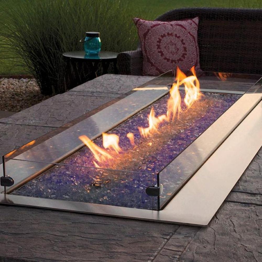 Empire Carol Rose Outdoor Stainless Steel Linear Gas Burner — Modern Blaze