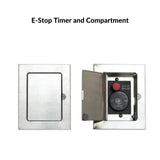 Optional E-Stop Timer and Timer Compartment