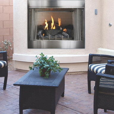 Empire Carol Rose Premium Outdoor Gas Fireplace in Outdoor Patio