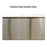 Optional Stainless Steel Weather Door