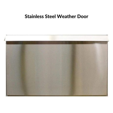 Optional Stainless Steel Weather Door