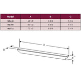 Empire Profile Wood Flush Mantel Shelf Dimensions