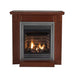 Empire Vail 24" Premium Vent-Free Gas Fireplace in Cherry Cabinet Mantel