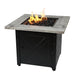 Endless Summer Mason 30" Square Outdoor LP Fire Pit Table With Flames