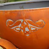 Cape Buffalo Design of Fire Pit Art Africa's Big Five