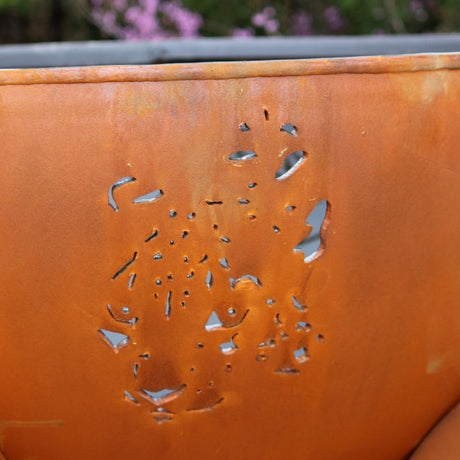 Leopard Design of Fire Pit Art Africa's Big Five