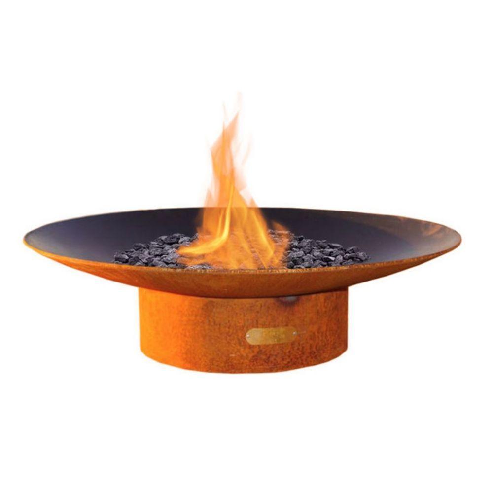 Fire Pit Art Asia - 48" Handcrafted Carbon Steel Gas Fire Pit