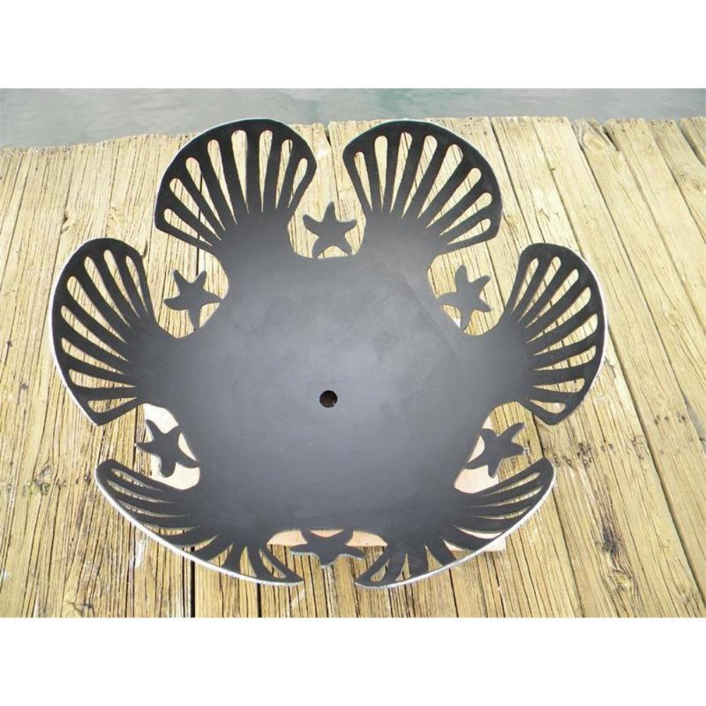 Wood Burning Fire Pit - Fire Pit Art Barefoot Beach - Top View