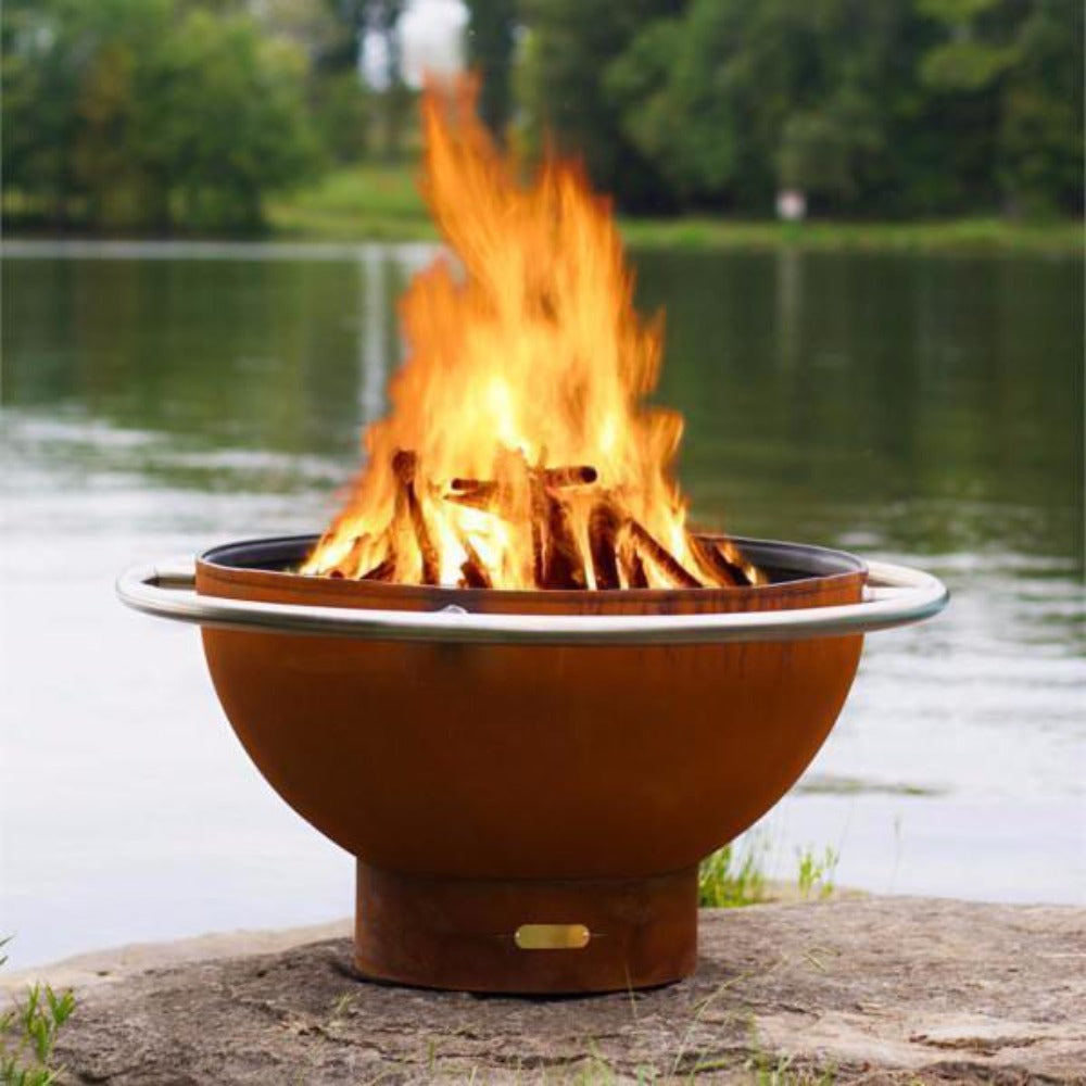 Fire Pit Art Bella Luna 48-inch Steel Fire Pit — Modern Blaze