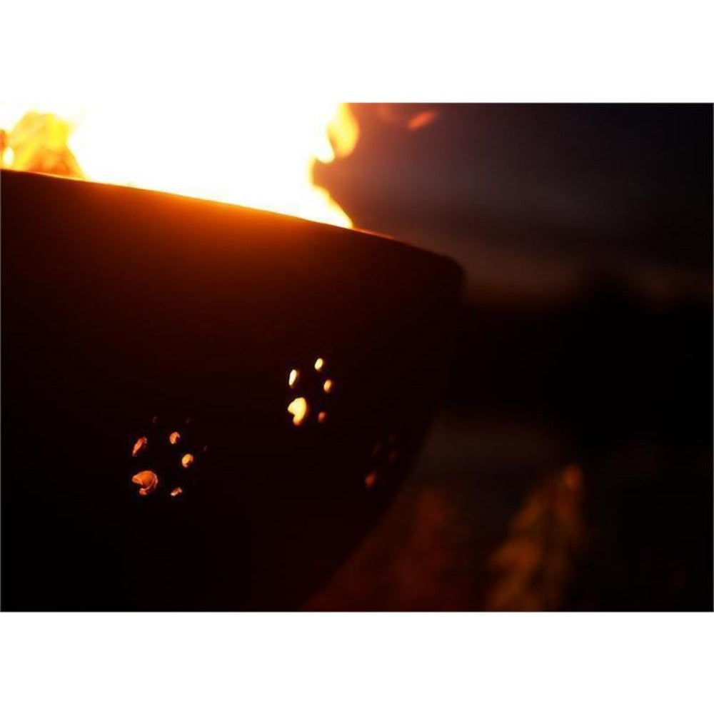 Wood Burning Fire Pit - Fire Pit Funky Dog - 36" Steel Fire Pit (FDOG)