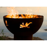 Wood Burning Fire Pit - Fire Pit Art Kokopelli - 36" Steel Fire Pit (KO)