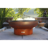 Fire Pit Art Low Boy - 36" Handcrafted Carbon Steel Gas Fire Pit