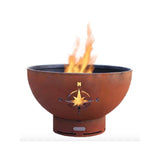 Fire Pit Art Navigator - 36" Handcrafted Carbon Steel Fire Pit (NAV)