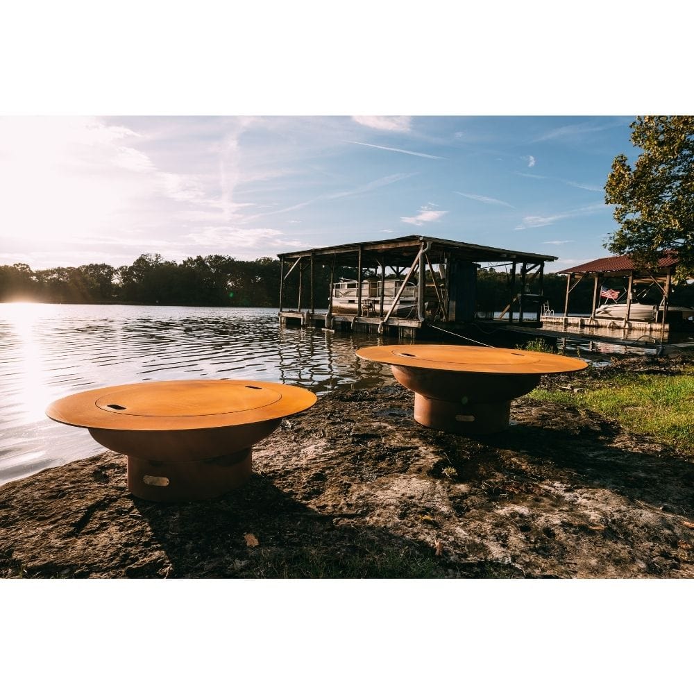 Fire Pit Art Magnum and Saturn with Lid