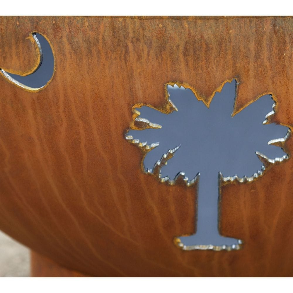 Moon and Palm Tree Design