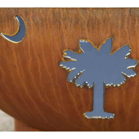 Moon and Palm Tree Design