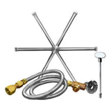 Firegear Burning Spur Round Stainless Steel Gas Burner