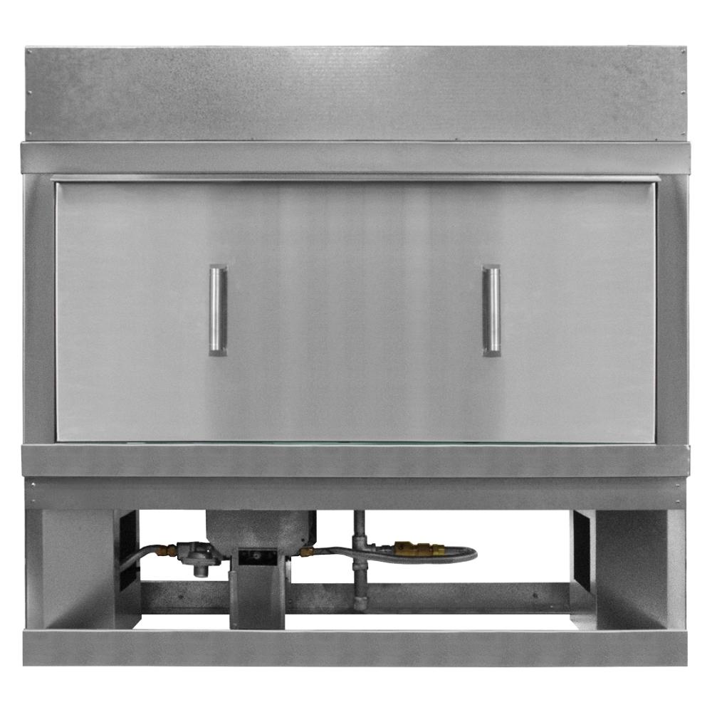 Firegear Kalea Bay Free Standing Outdoor Linear Gas Fireplace with Cover