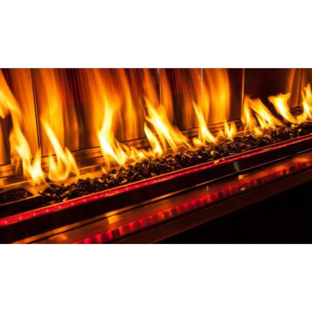 firegear kalea bay vent free outdoor gas fireplace flames