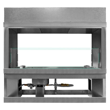 Firegear Kalea Bay Free Standing Outdoor Linear Gas Fireplace See Through