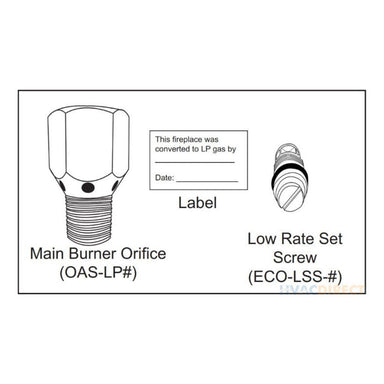 Firegear LP Conversion Kits for Kalea Bay Fireplace