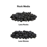 Firegear Rock Media for Gas Fire Pits
