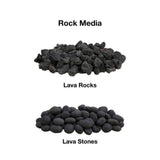 Firegear Rock Media for Gas Fire Pits