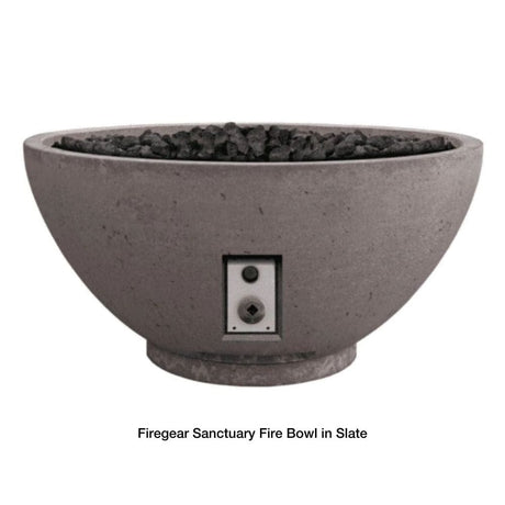 firegear sanctuary fire bowl in slate