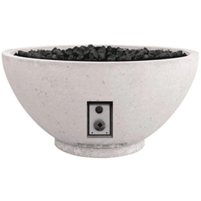 Firegear Sanctuary 39-Inch Round Concrete Gas Fire Bowl Arctic Finish