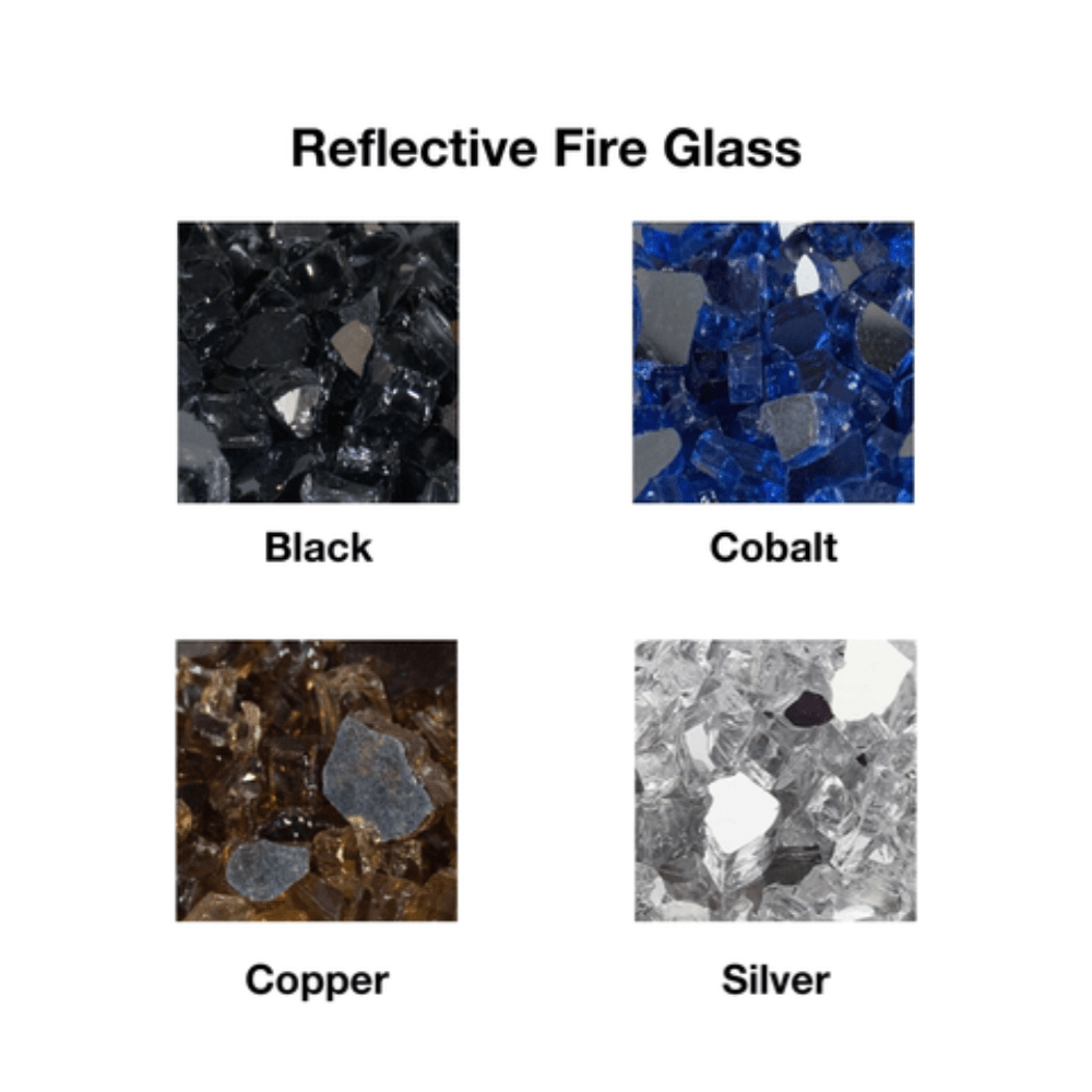 firegear reflective fire glass