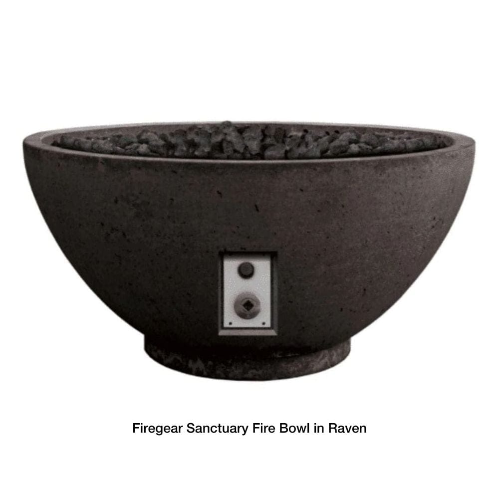 firegear sanctuary fire bowl in raven