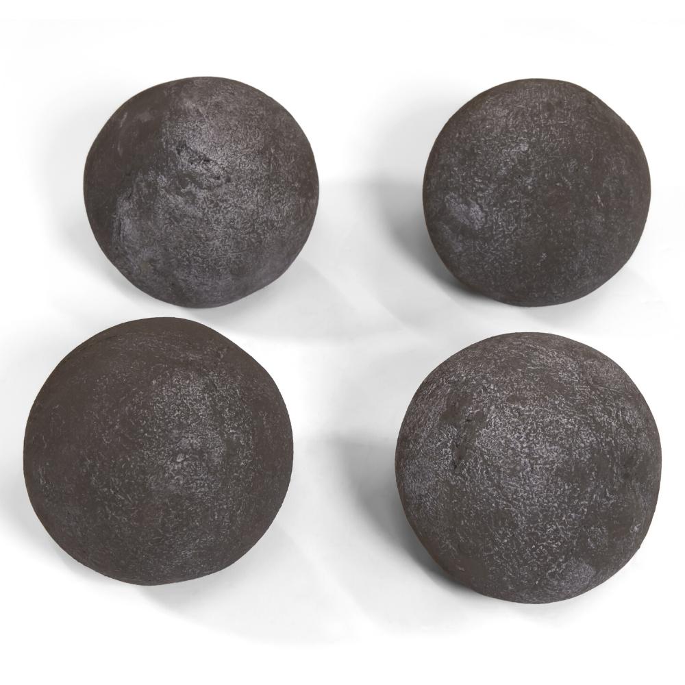 Grand Canyon 6" Dark Gray Cannon Balls for Gas Burners and Log Sets