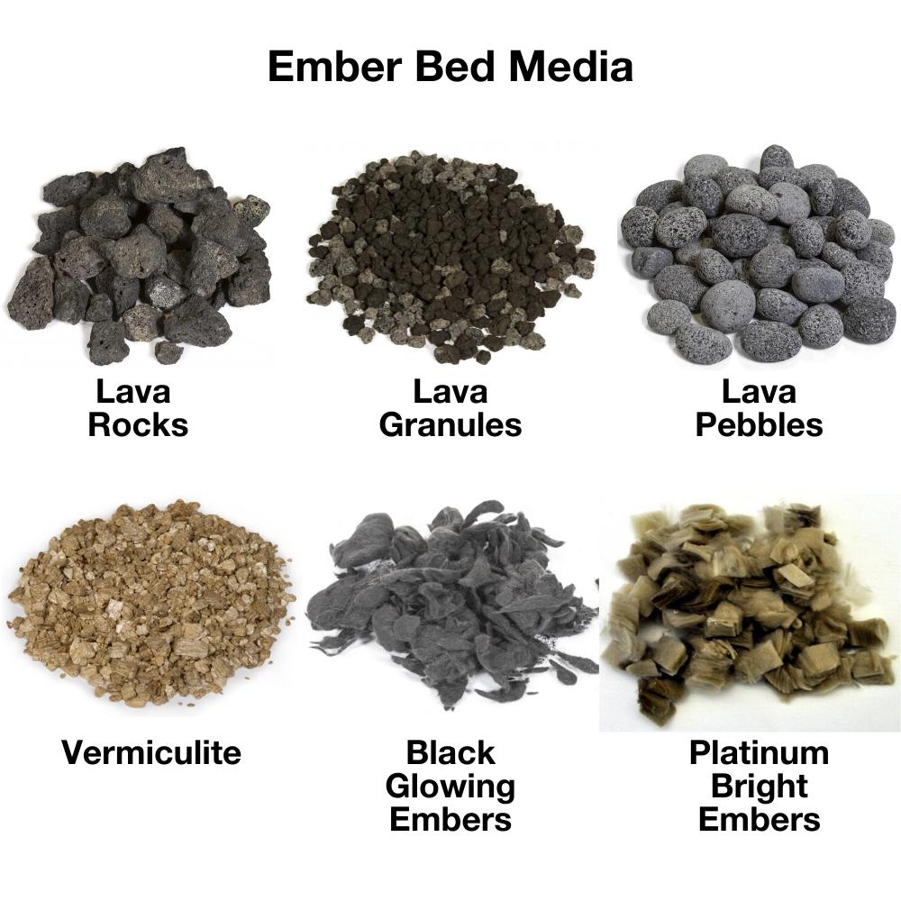 Grand Canyon Ember Bed Media Kits for Gas Log Inserts