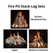 Fire Pit Stack Log Sets