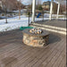 Grand Canyon Outdoor Round Flat Stack in Round Fire Pit with Aspen Logs