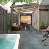 Heatscope Pure 41" Infrared Electric Heater in Outdoor Area