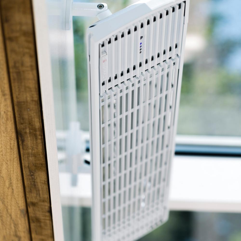 Heatscope Spot  White Electric Heater Up Close