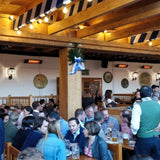 Heatscope Spot 35" Black Electric Heaters in Restaurant